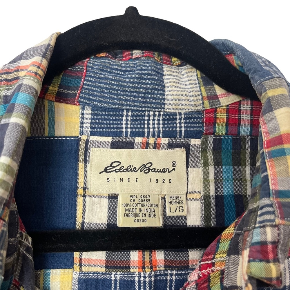 Eddie Bauer Men’s Multicolor Patchwork Quilted Sh… - image 6